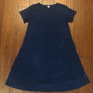 Old Navy blue tee shirt swing dress
